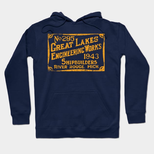 Great Lakes Engineering Works Hoodie by MindsparkCreative